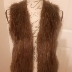 PINK REPUBLIC FUR VEST XS